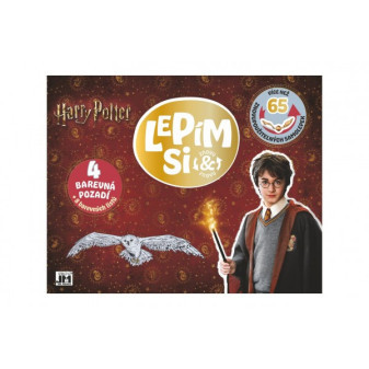 Pracovní sešit se samolepkami Lepím si znovu a znovu Harry Potter CZ verze 28,5x23cm
