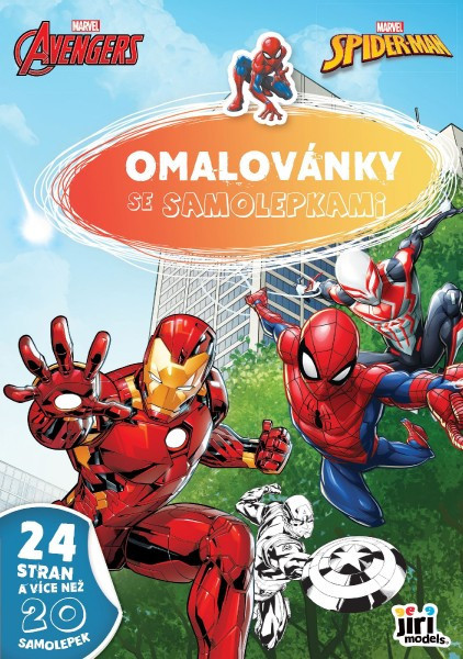 Omalovánky se samolepkami A4 Marvel 21x30cm