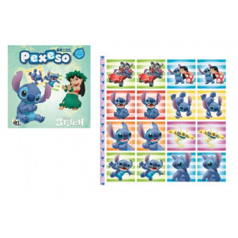 Pexeso v sešitu s omalovánkami Lilo & Stitch 21,5x21,5cm