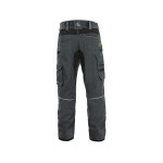 Spodnie CXS STRETCH, męskie, ciemnoszaro-czarne, rozmiar 46