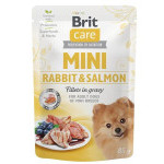 Kapsička Brit Care Mini Rabbit&Salmon fillets in gravy 85g