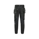 Kalhoty CXS LEONIS, pánské, černé s šedými doplňky, vel. 46