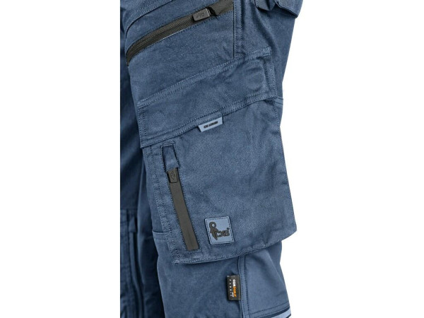 Kalhoty CXS LEONIS, pánské, modré s černými doplňky