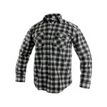 Košile CXS TOM, dlouhý rukáv, pánská, šedo-černá, vel. 41/42