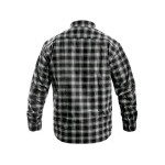 Koszula CXS TOM, długi rękaw, męska, szaro-czarna, rozmiar 43/44