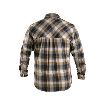 Košile CXS TIM, dlouhý rukáv, pánská, modro-žlutá, vel. 43/44