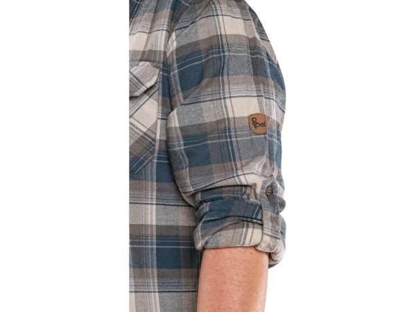 Košile CXS TIM, dlouhý rukáv, pánská, petrol-béžová