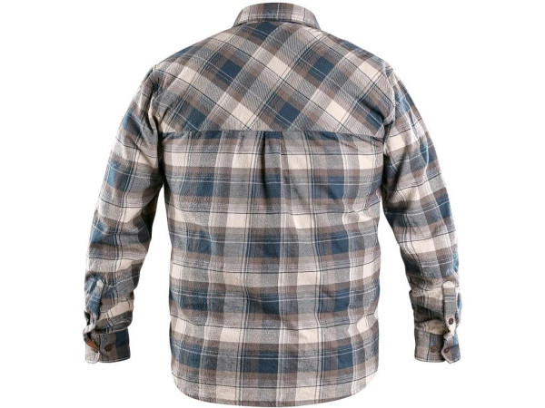 Košile CXS TIM, dlouhý rukáv, pánská, petrol-béžová, vel. 43/44