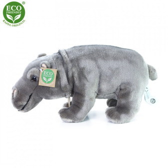 Plyšový hroch stojící 30 cm ECO-FRIENDLY