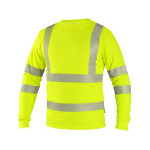 Tričko CXS OLDHAM, dlouhý rukáv, výstražné, pánské, žluté, vel. S