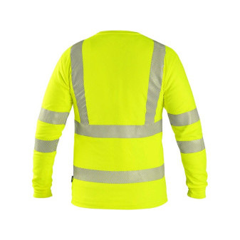 Tričko CXS OLDHAM, dlouhý rukáv, výstražné, pánské, žluté, vel. 2XL