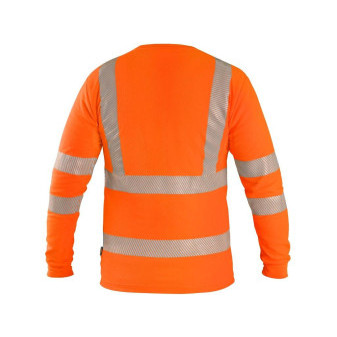 Tričko CXS OLDHAM, dlouhý rukáv, výstražné, pánské, oranžové, vel. 3XL
