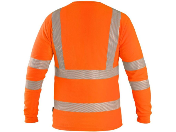 Tričko CXS OLDHAM, dlouhý rukáv, výstražné, pánské, oranžové, vel. 3XL