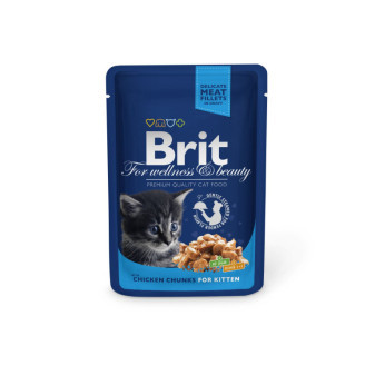 Brit Cat Premium Woreczki z kurczaka dla kociąt 100g