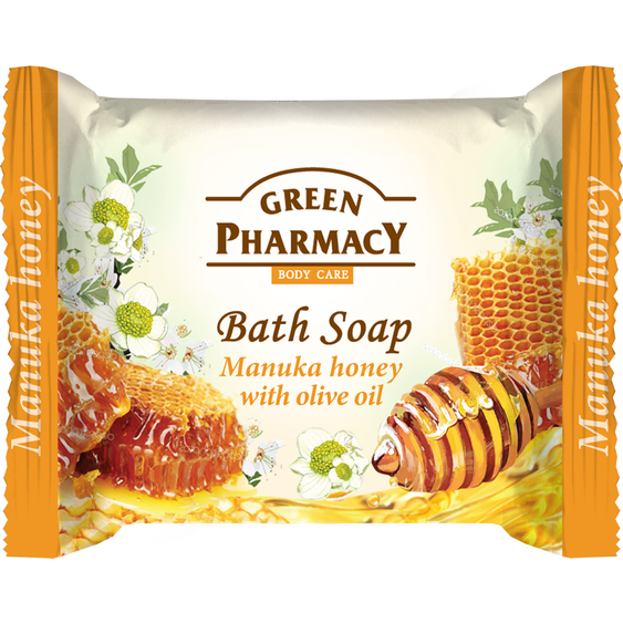 Green Pharmacy toaletní mýdlo s manuka medem a olivovým olejem 100 g