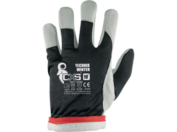 Rukavice CXS TECHNIK WINTER, s blistrem, zimní, vel. 11