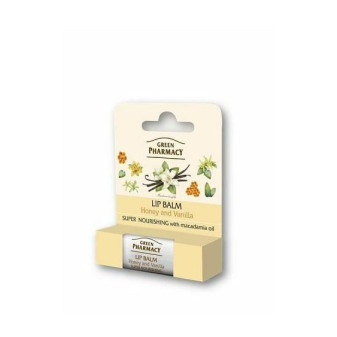 Green Pharmacy balzám na rty výživný- med a vanilka, 3,6 g