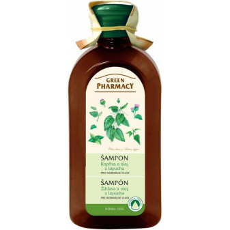 Green Pharmacy Šampon pro normální vlasy - Kopřiva a olej z kořenů lopuchu 350ml