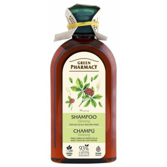 Green Pharmacy  šampon pro mastnou vlasovou pokožku a suché konečky - Ženšen, 350 ml