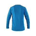 T-shirt CXS SIMON, długi rękaw, kolor lazurowy, rozmiar S