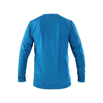 Tričko CXS SIMON, dlouhý rukáv, azurově modré, vel. 3XL