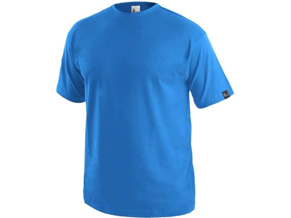 Tričko CXS DANIEL, krátky rukáv, azúrovo modré
