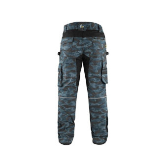 Kalhoty CXS STRETCH, pánské, maskáčovo-modré, vel. 56