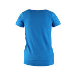 Tričko CXS EMILY, dámské, krátký rukáv, azurově modrá, vel. 3XL