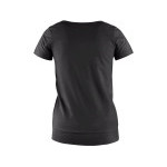 T-shirt CXS EMILY, damski, z krótkim rękawem, w kolorze czarnym, rozmiar S