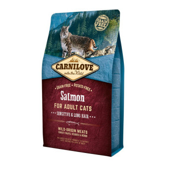 Carnilove Cat Grain Free Salmon Adult Sensitive&Long Hair 2kg