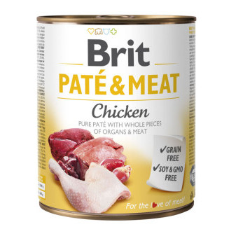 konzerva Brit Pate & Meat Chicken 800 g
