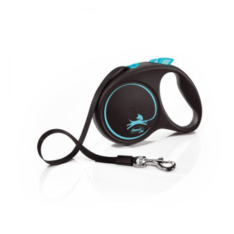 Flexi New Black Design M páska 5m/25 kg svetle modre