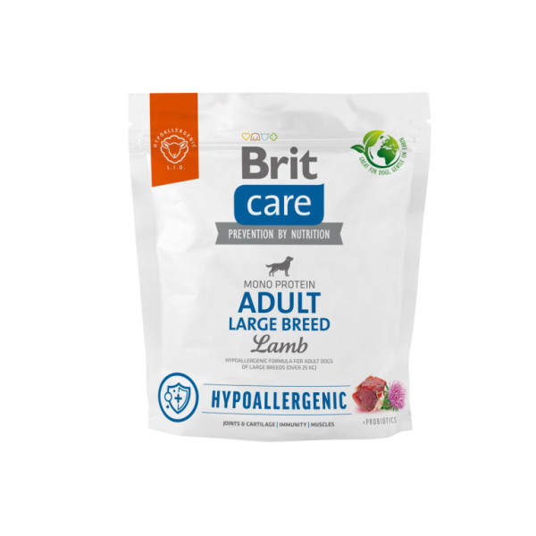 Brit Care Dog Hypoallergenic Adult Large Breed - lamb and rice, 1kg