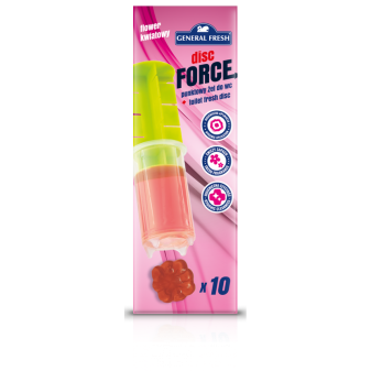 GENERAL FRESH disc force Bodový WC blok Kvety, 60 ml