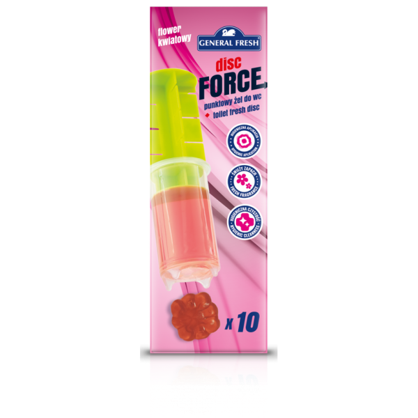 GENERAL FRESH disc force Bodový WC blok Květiny, 60 ml-doprodej