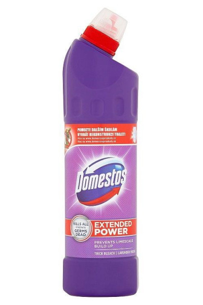 WC čistič 750ml Domestos Lavender čistí a dezinfikuje-doprodej