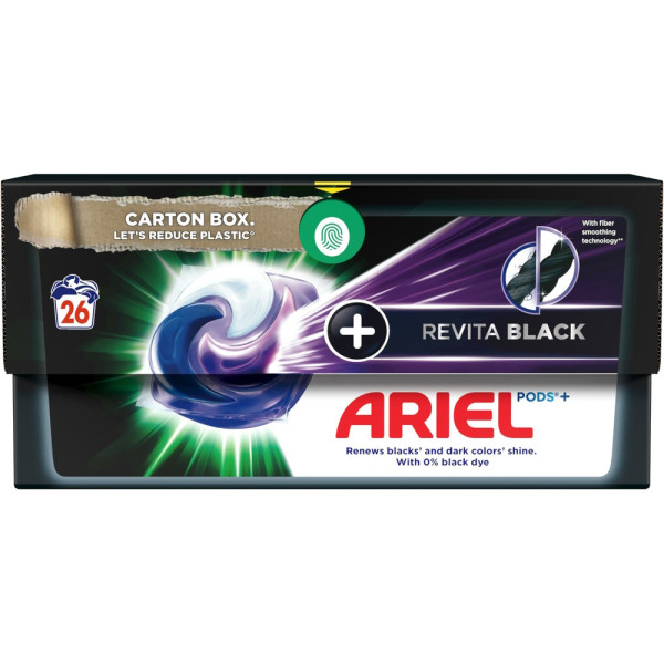 Kapsułki do prania Ariel All-in-1 Revital Black, 26PD