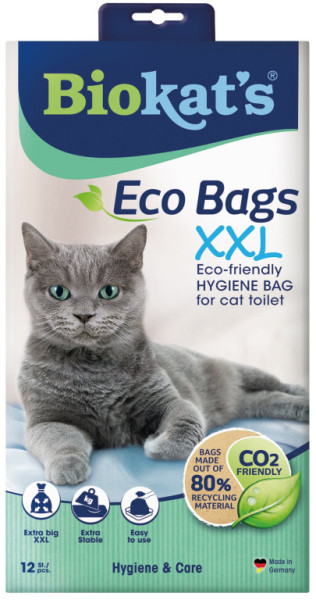 Sáčky do kočičích toalet BIOKATS ECO BAGS XXL 12ks