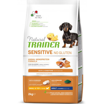 Trainer Natural Sensitive No gluten Adult Mini losos 2kg