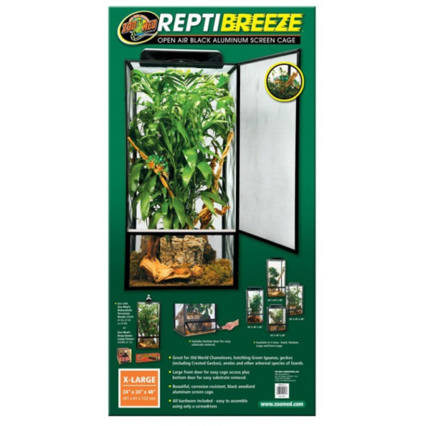 Zoo Med terarium ReptiBreeze Alum Screen Cage 61x61x122cm