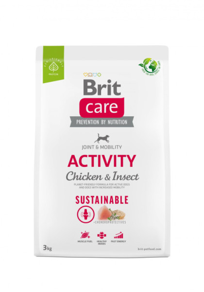 Brit Care Dog Sustainable Activity - kurczak i owady, 3kg