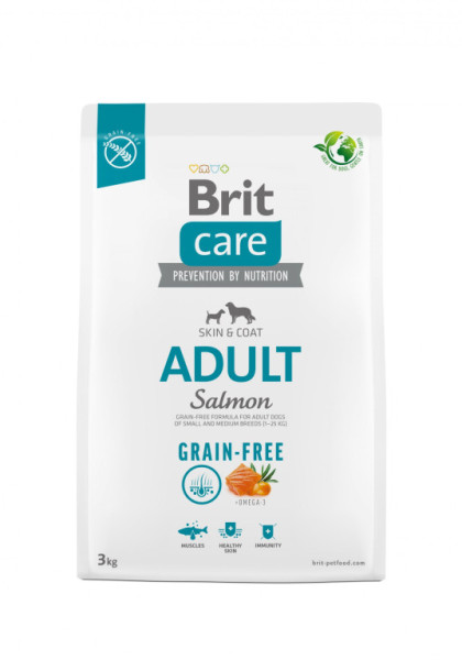 Brit Care Dog Bezzbożowa Adult - łosoś i ziemniak, 3kg