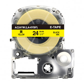 Alternativní páska Epson AC24YW 24 mm x 8 m černý tisk/ žlutý podklad