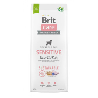 Brit Care Dog Sustainable Sensitive - ryby i owady, 12kg