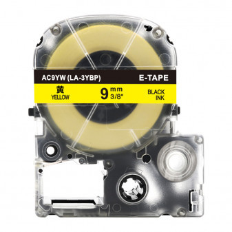 Alternatívna páska Epson AC9YW 9 mm x 8 m čierna tlač/ žltý podklad