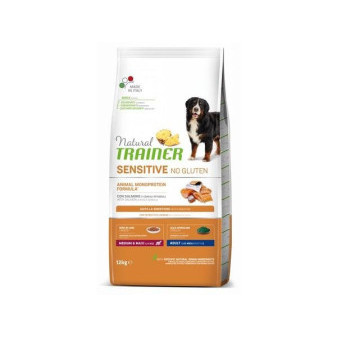 TRAINER Sensitive No Gluten Adult M/M losos 12kg