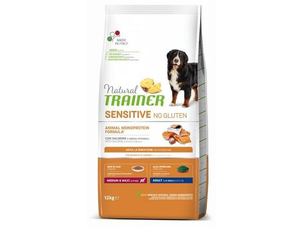 TRAINER Sensitive No Gluten Adult M/M losos 12kg