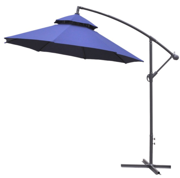 Aga Zahradní slunečník konzolový EXCLUSIV CUBE 250 cm Tmavě modrý