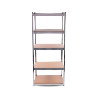 Aga 2x Kovový regál 174x75x30 cm 5 polic