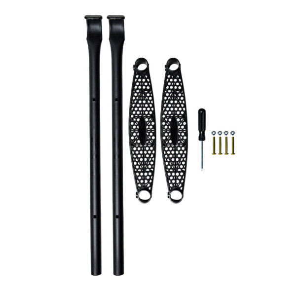 Aga Žebřík k trampolíně 180 - 250 cm Černý